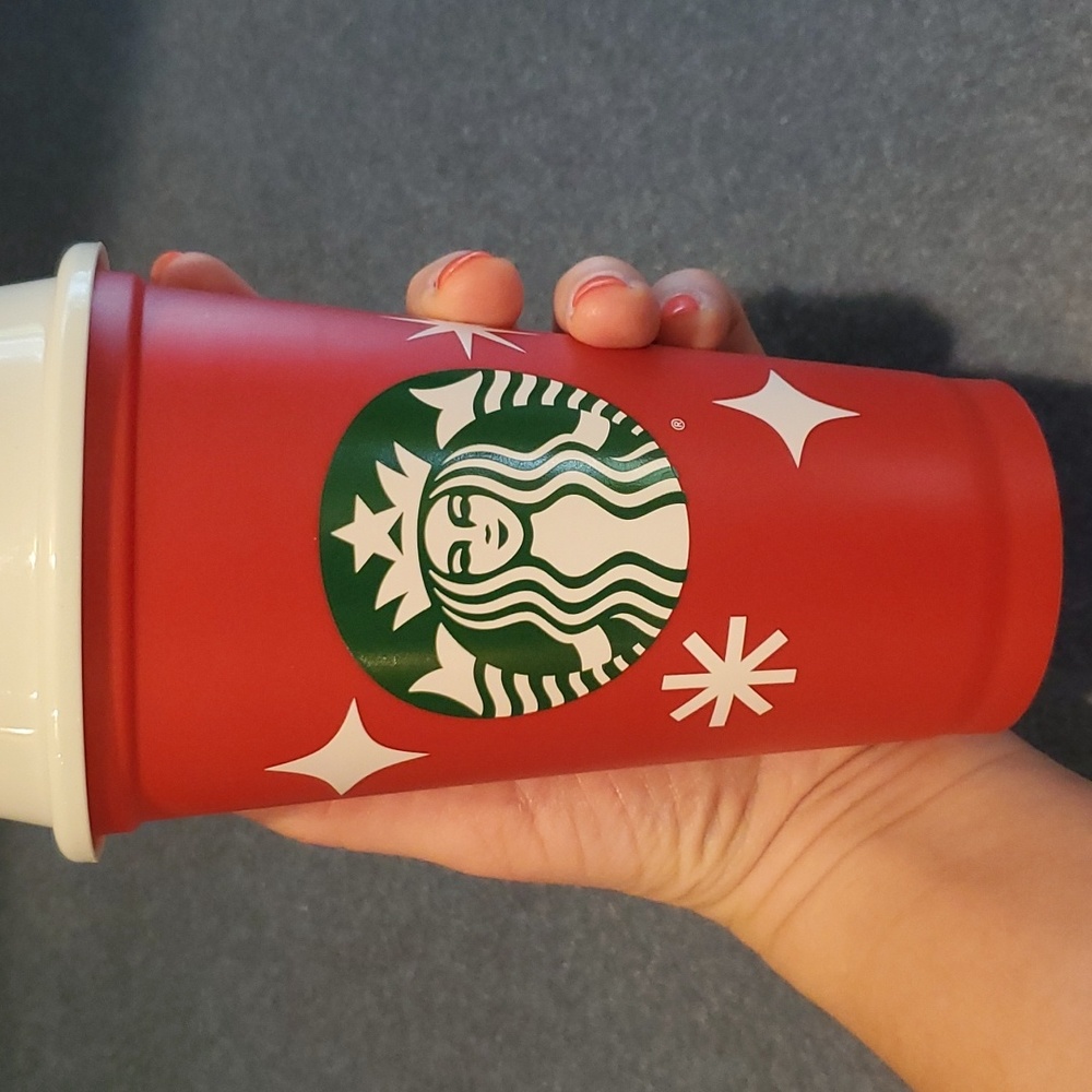 STARBUCKS limited edition Holiday Cheer Cup ❤️ ❄️ 25 year anniversary!! ☕️  💚❤ - Picture 6 of 6